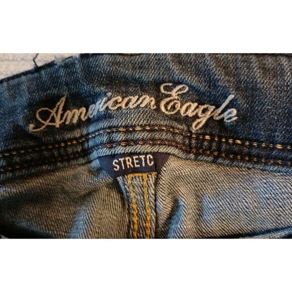 American Eagle Original Boot Womens Stretch Jeans Sz 12 Regular Medium Wash - Picture 16 of 16